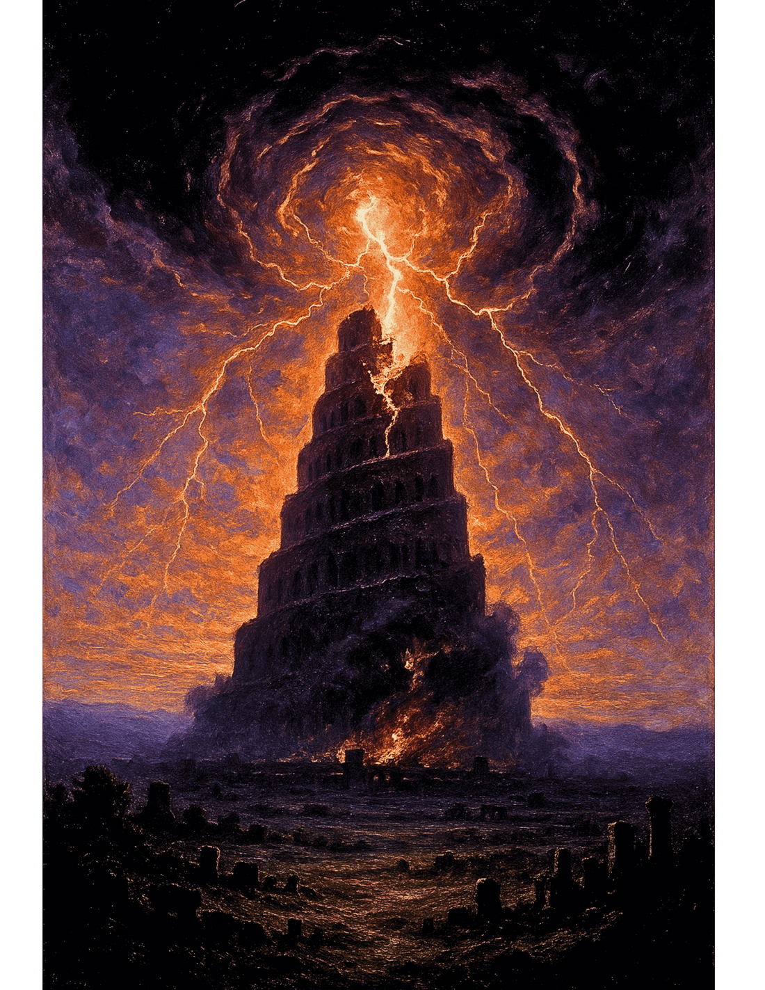 Babel in Flames an Old Testament Judgment