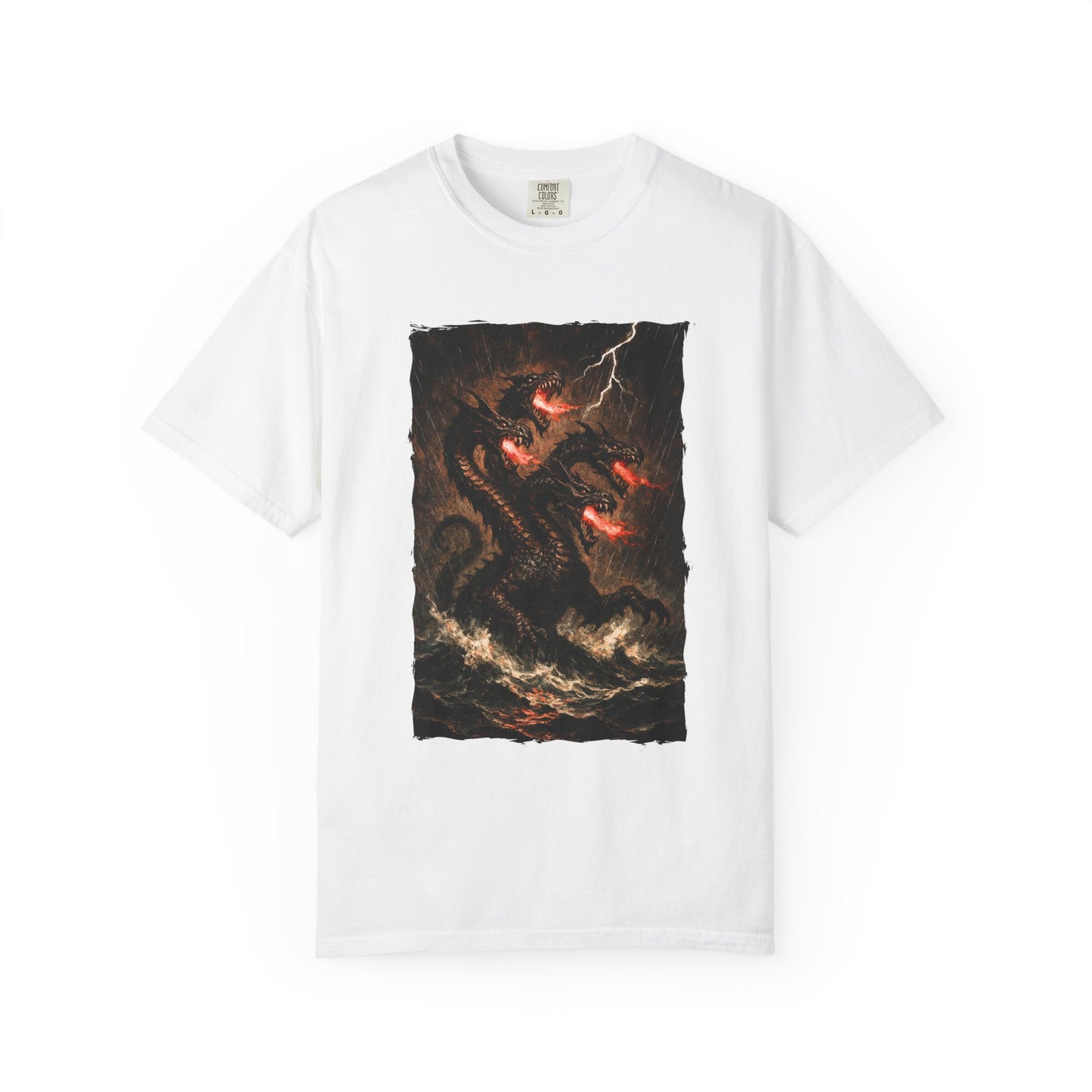 Leviathan Biblical Sea Beast T-Shirt — Dark Fantasy Epic Design