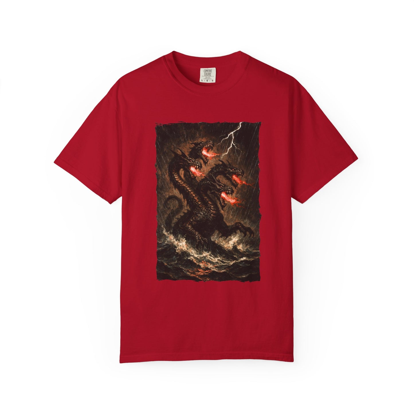 Leviathan Biblical Sea Beast T-Shirt — Dark Fantasy Epic Design