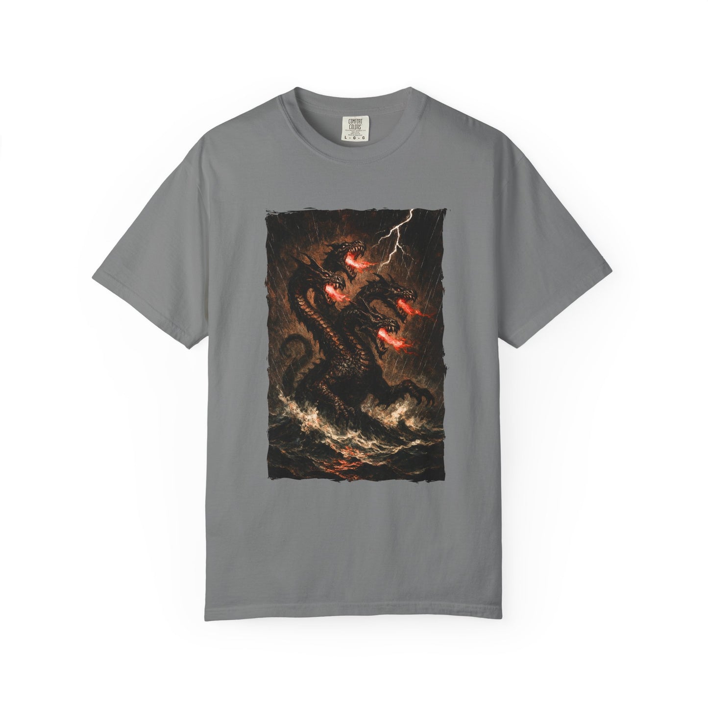 Leviathan Biblical Sea Beast T-Shirt — Dark Fantasy Epic Design