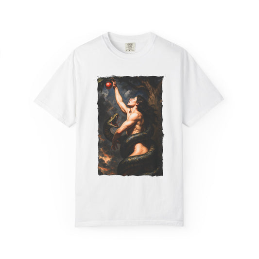 Genesis "The Deception of Eve" T-Shirt — Fall of Man Biblical Fantasy Art
