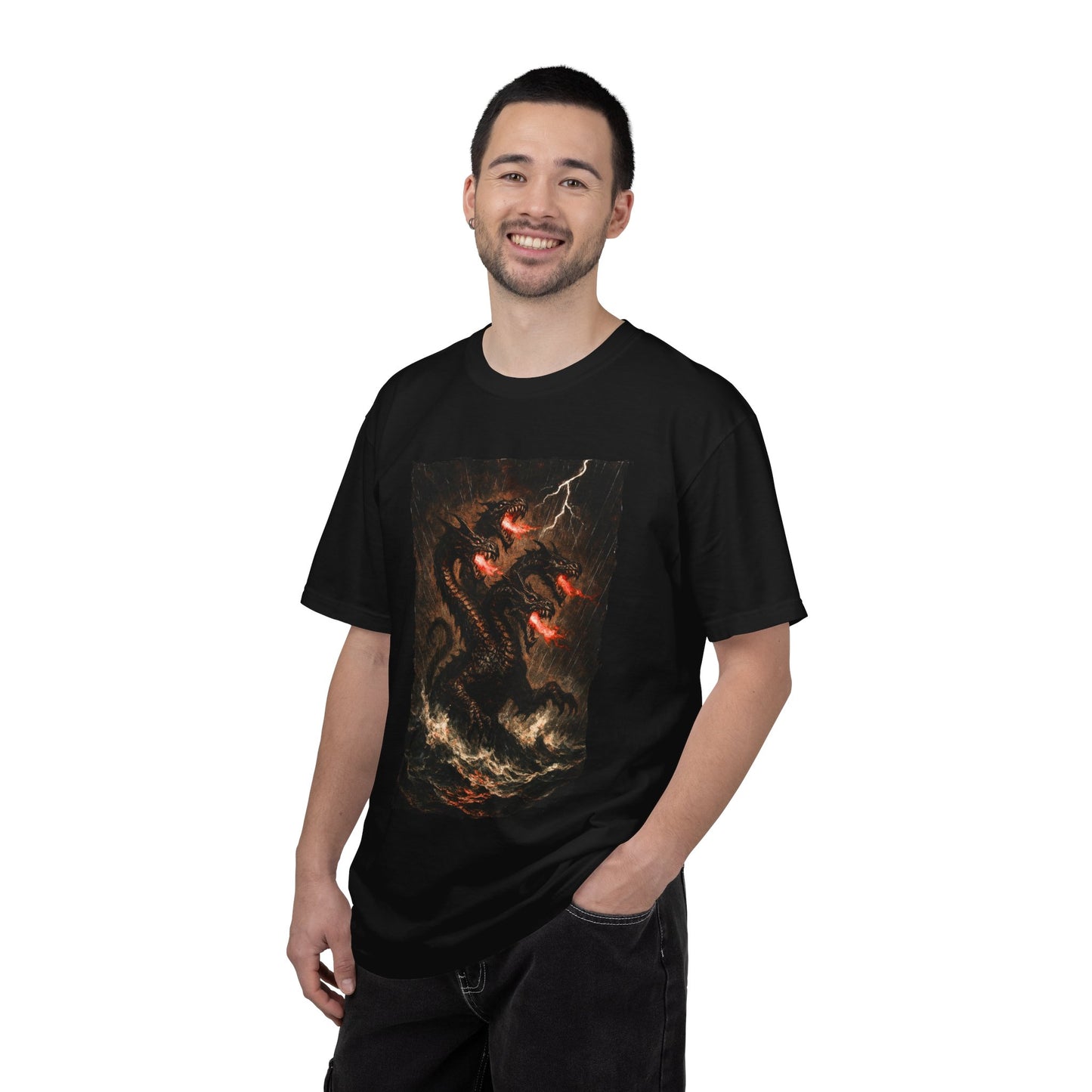 Leviathan Biblical Sea Beast T-Shirt — Dark Fantasy Epic Design